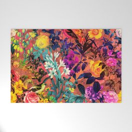Floral and Birds II Welcome Mat