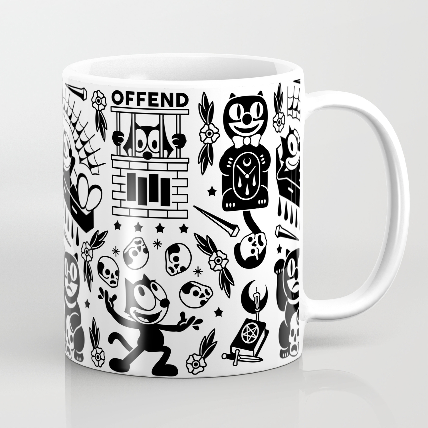 Felix The Cat Coffee Mug By Offendbrand Society6