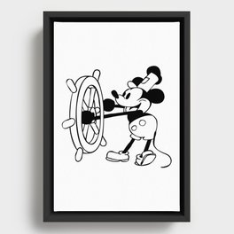 Steamboat Willie is free Framed Canvas