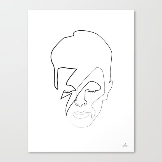 db as black Canvas Print