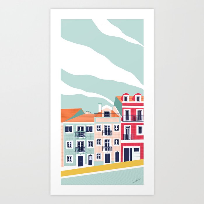 Portugal Houses Art Print