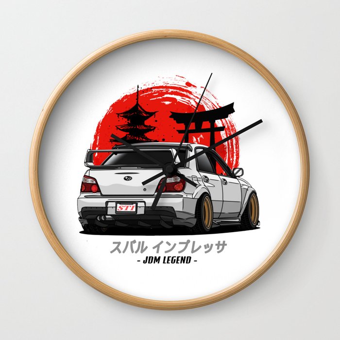 Car Japan Art Wall Clock