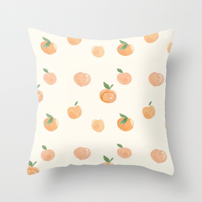 just peachy Throw Pillow