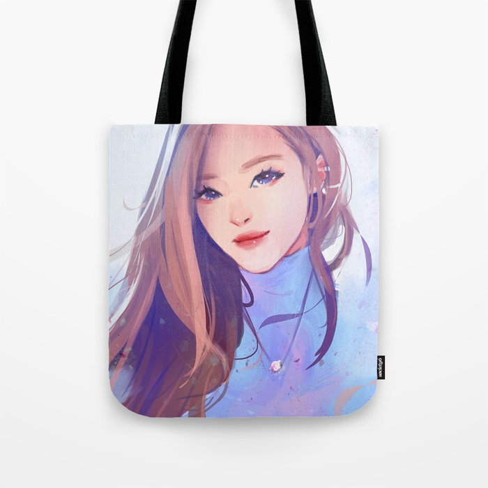 black pink tote bag