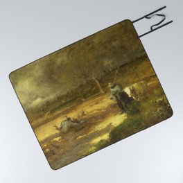 Homeward by George Inness (1881) Picnic Blanket