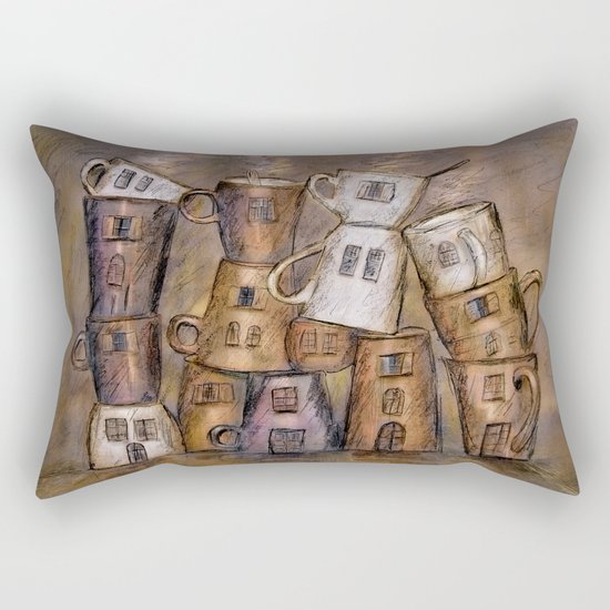 Coffeehouse - draw Rectangular Pillow