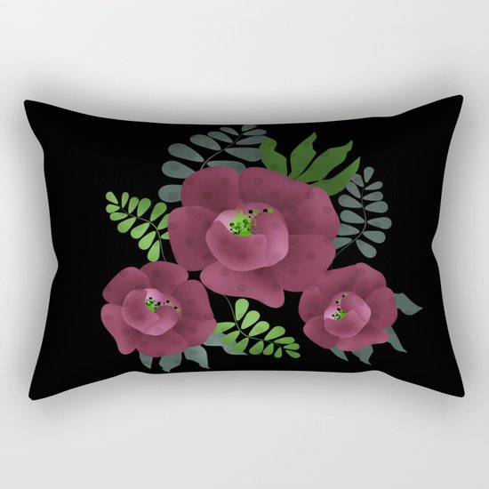 Burgundy roses. Rectangular Pillow
