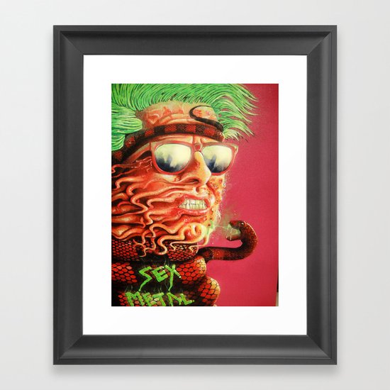 Sexmetal Framed Art Print