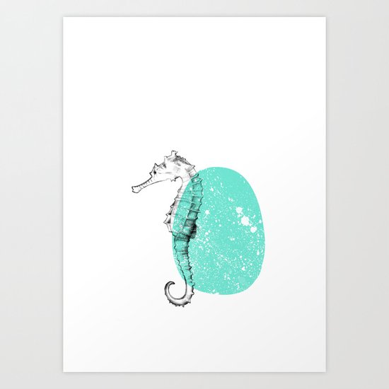 SEAHORSE Art Print