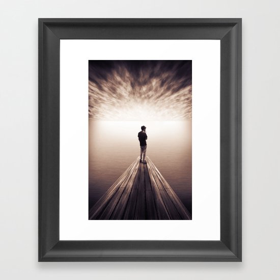 The Sky is getting closer Framed Art Print