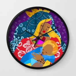 Virgin Mary and Child Wall Clock