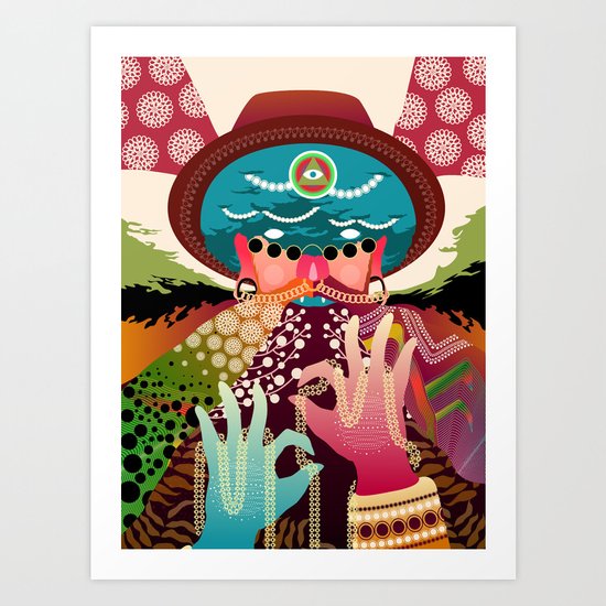 Hypnodellic Art Print