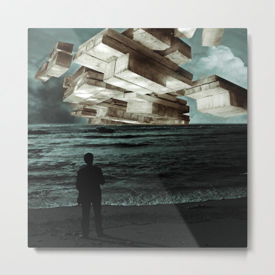 Autumn Tryst or, The Architect's Daydream Metal Print