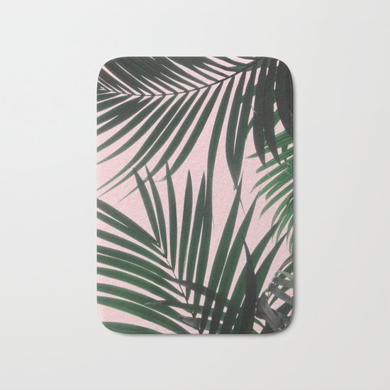 Delicate Jungle Theme Bath Mat