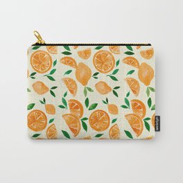 Watercolor lemons - orange and green Carry-All Pouch