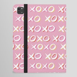 Pink XOXO Pattern iPad Folio Case