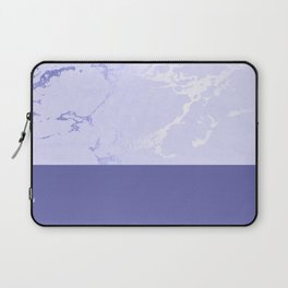Very Peri 2022 Color Of The Year Periwinkle Marble Kintsugi Ceramic Laptop Sleeve