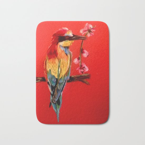 Caught a Cherry Blossom Bath Mat