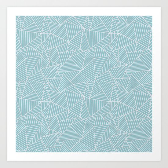 Ab Lines Salt Water Art Print