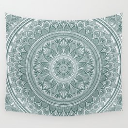 Bloom- Agave Blue Wall Tapestry