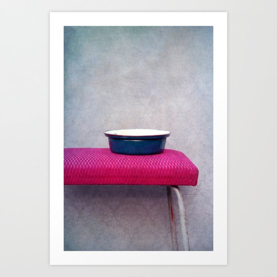 Pot and stool Art Print