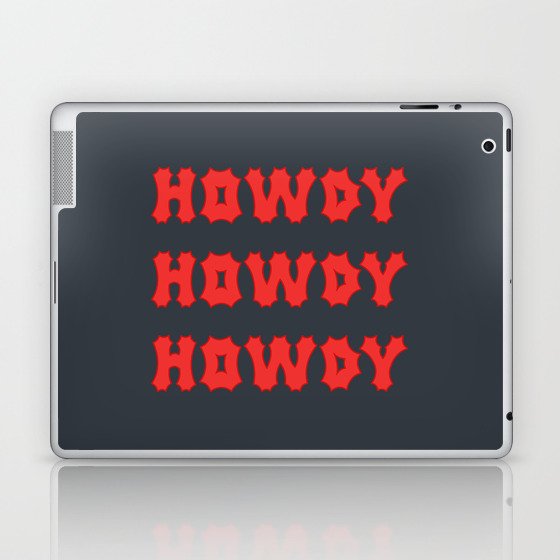 Gothic Cowgirl, Black and Red Laptop & iPad Skin