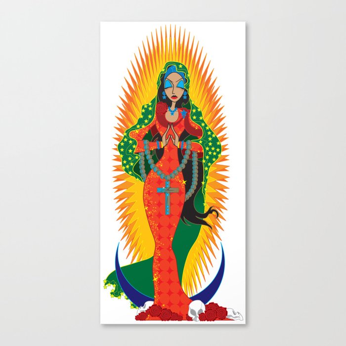 La Virgen De Guadalupe Canvas Print By Thecubanwitch Society6