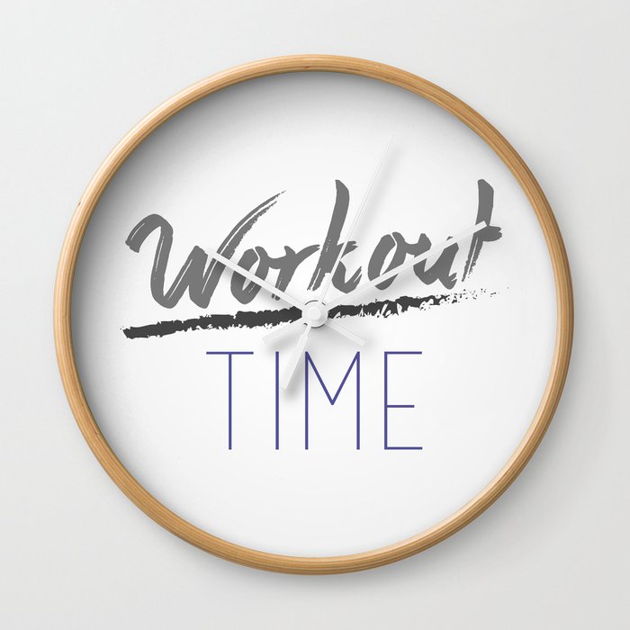 Workout Time Wall Clock