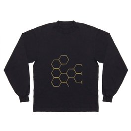 Geometric hexagon modern pattern Long Sleeve T-shirt