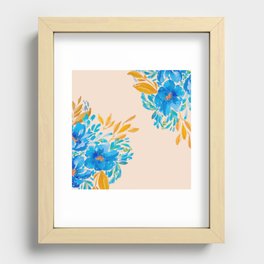 Farmhouse Country Floral   Recessed Framed Print