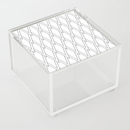 Abstract geometric pattern - black and white. Acrylic Box