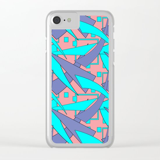 Creative abstract pattern . Geometric shapes . Clear iPhone Case