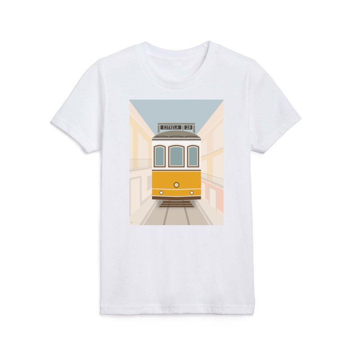 Lisbon Tram, Portugal Kids T Shirt