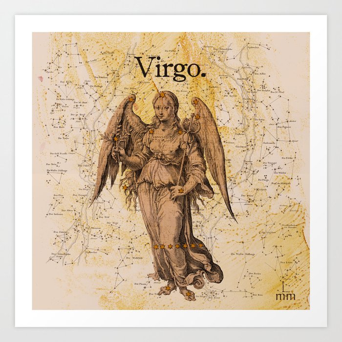 Star Sign zodiac Virgo Art Print
