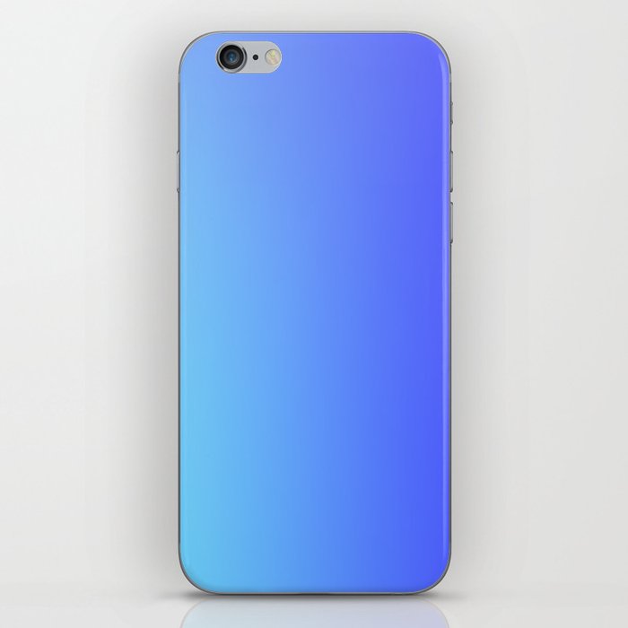 5 Blue Gradient 220506 Aura Ombre Valourine Digital Minimalist Art iPhone Skin
