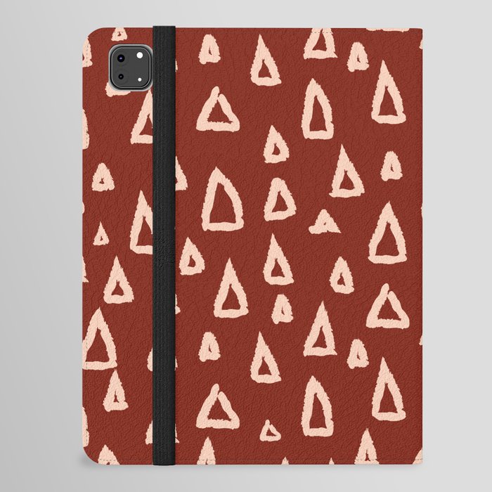 Bohemian Triangles - Rust and Peach iPad Folio Case