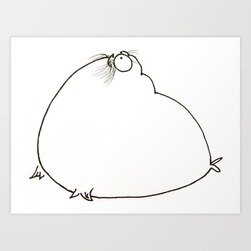 Fat Seal Art Print By Kayvine Society6 And make it even fatter. fat seal art print by kayvine