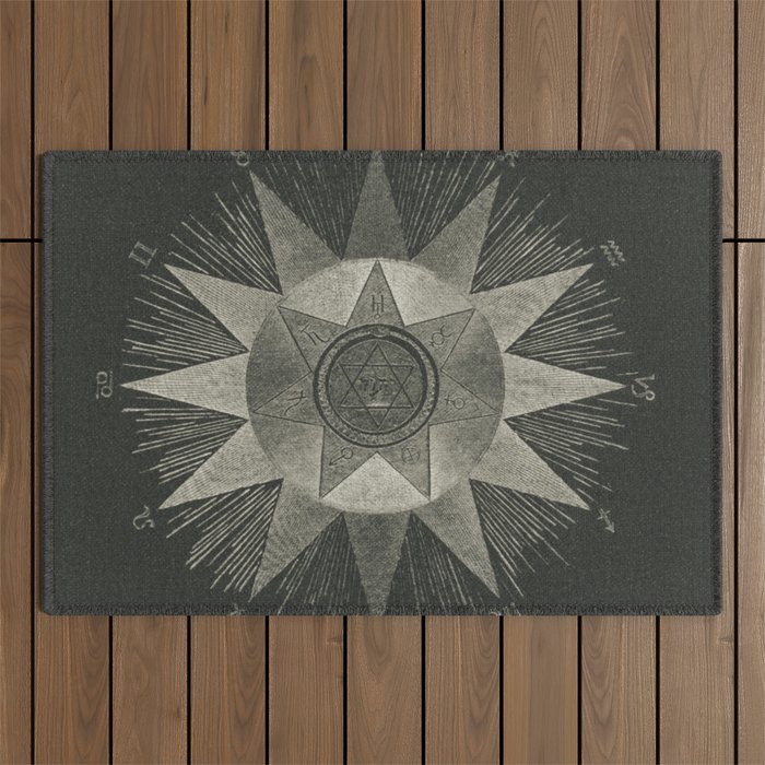 Rising Signs Outdoor Rug