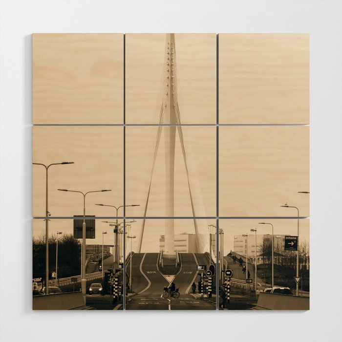 Cable-stayed bridge Wood Wall Art