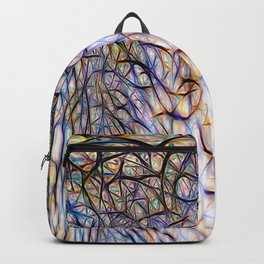 Surrealistic Wavy Abstract Artwork Backpack