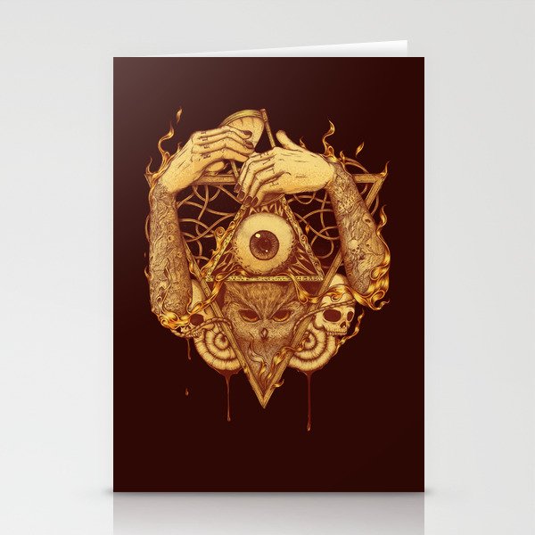 Owluminati [Gold] Stationery Cards