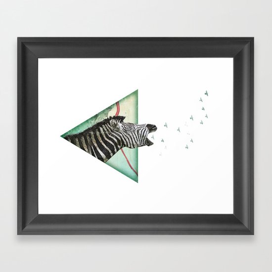 roaring silence Framed Art Print