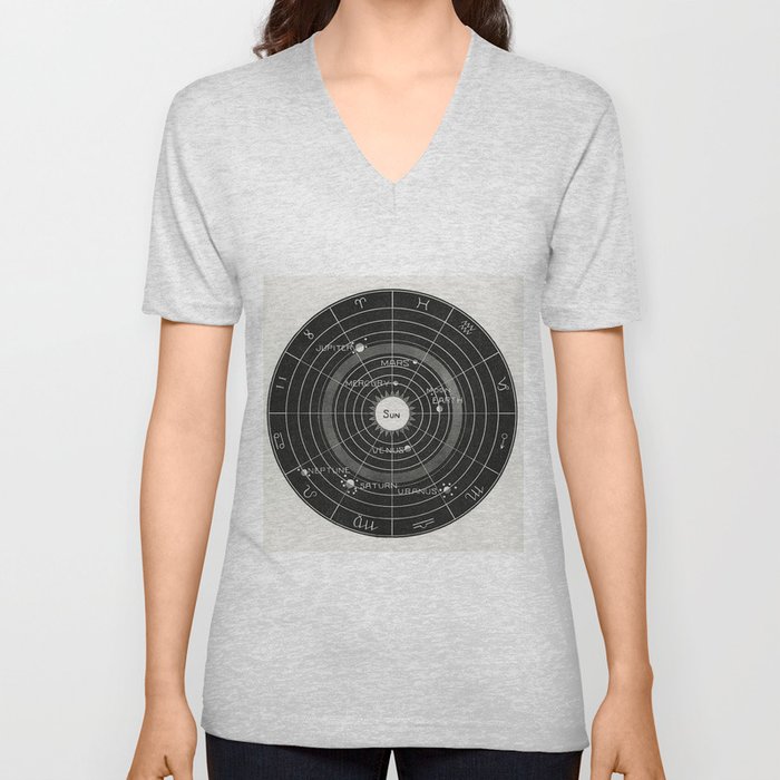 Astronomy Chart V Neck T Shirt