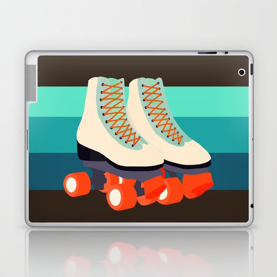 Retro Roller Skates Laptop & iPad Skin