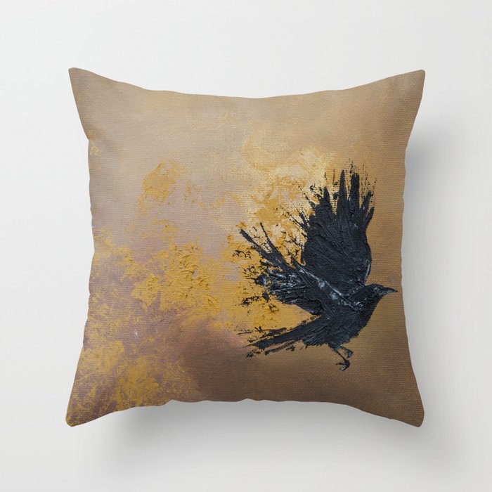 Corvus Throw Pillow