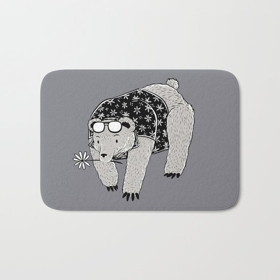 Goth Bear Florida Vacation Bath Mat