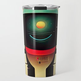 Retro-Futurist Robot Travel Mug