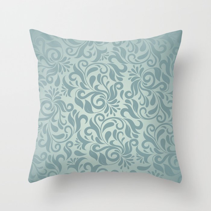 Beautiful Elegant Damask Pattern Throw Pillow