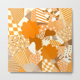 Geometric pattern collage 4 Metal Print