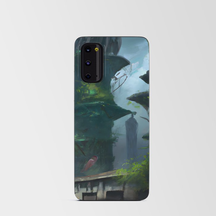 Post apocalyptic deserted city Android Card Case
